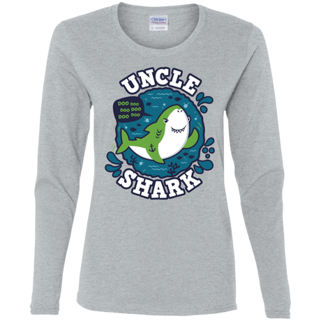 T-Shirts Sport Grey / S Shark Family trazo - Uncle Women's Long Sleeve T-Shirt