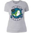 T-Shirts Heather Grey / X-Small Shark Family trazo - Uncle Women's Premium T-Shirt