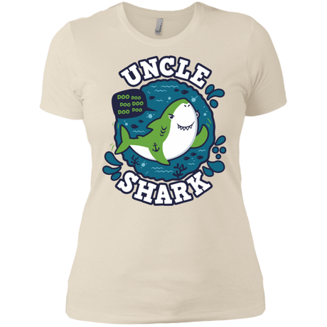 T-Shirts Ivory/ / X-Small Shark Family trazo - Uncle Women's Premium T-Shirt