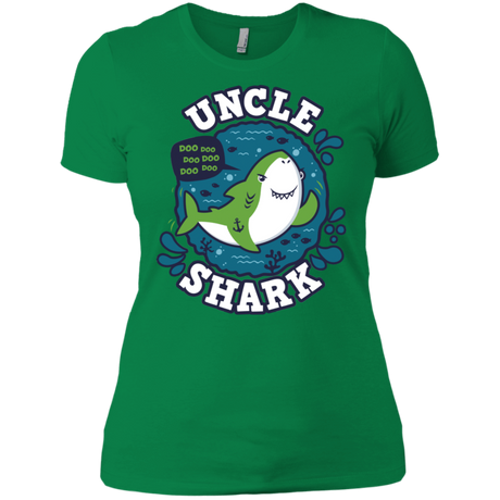 T-Shirts Kelly Green / X-Small Shark Family trazo - Uncle Women's Premium T-Shirt