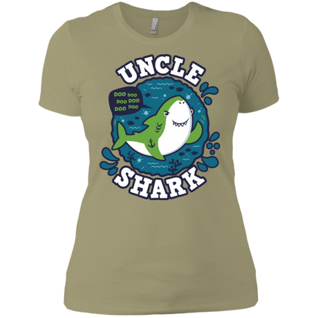 T-Shirts Light Olive / X-Small Shark Family trazo - Uncle Women's Premium T-Shirt