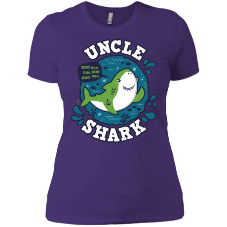 T-Shirts Purple Rush/ / X-Small Shark Family trazo - Uncle Women's Premium T-Shirt