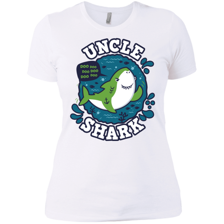 T-Shirts White / X-Small Shark Family trazo - Uncle Women's Premium T-Shirt