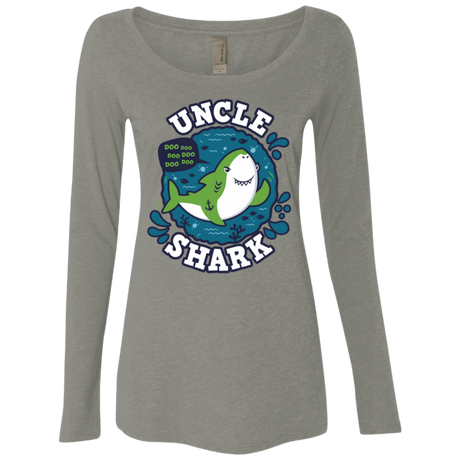 T-Shirts Venetian Grey / S Shark Family trazo - Uncle Women's Triblend Long Sleeve Shirt