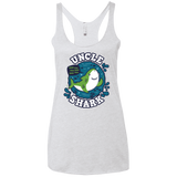 T-Shirts Heather White / X-Small Shark Family trazo - Uncle Women's Triblend Racerback Tank