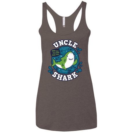 T-Shirts Macchiato / X-Small Shark Family trazo - Uncle Women's Triblend Racerback Tank