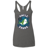 T-Shirts Premium Heather / X-Small Shark Family trazo - Uncle Women's Triblend Racerback Tank