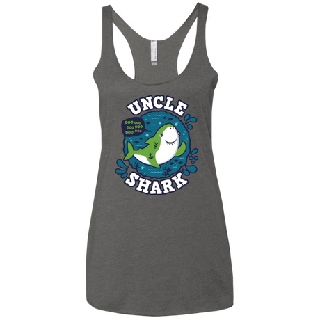 T-Shirts Premium Heather / X-Small Shark Family trazo - Uncle Women's Triblend Racerback Tank