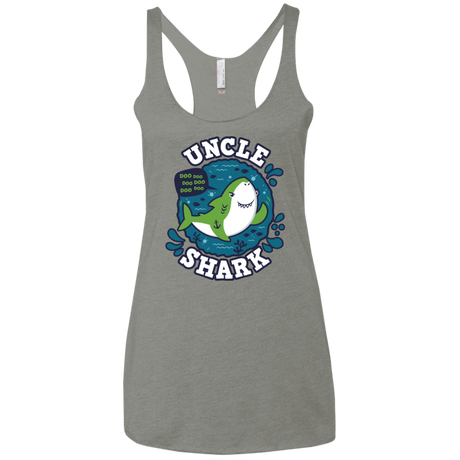 T-Shirts Venetian Grey / X-Small Shark Family trazo - Uncle Women's Triblend Racerback Tank