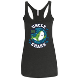 T-Shirts Vintage Black / X-Small Shark Family trazo - Uncle Women's Triblend Racerback Tank