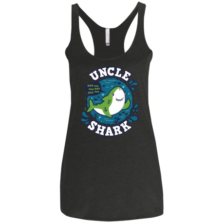 T-Shirts Vintage Black / X-Small Shark Family trazo - Uncle Women's Triblend Racerback Tank