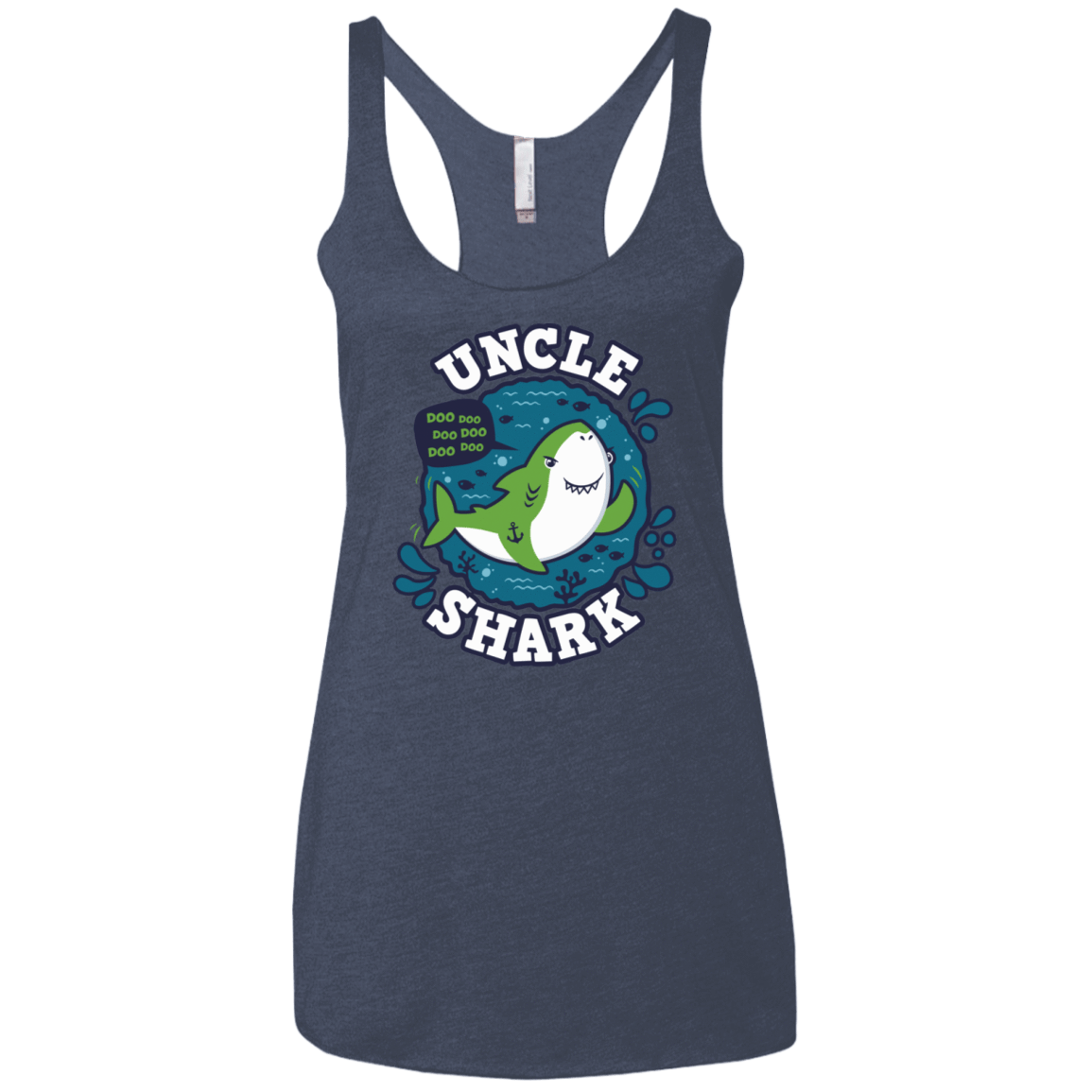 T-Shirts Vintage Navy / X-Small Shark Family trazo - Uncle Women's Triblend Racerback Tank