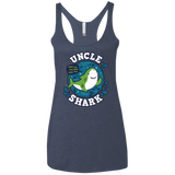 T-Shirts Vintage Navy / X-Small Shark Family trazo - Uncle Women's Triblend Racerback Tank