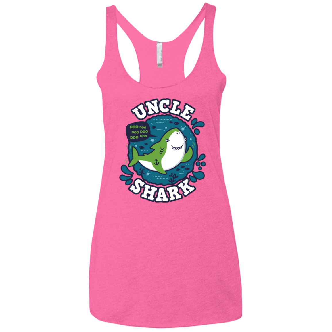T-Shirts Vintage Pink / X-Small Shark Family trazo - Uncle Women's Triblend Racerback Tank