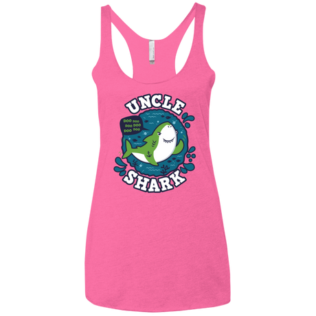 T-Shirts Vintage Pink / X-Small Shark Family trazo - Uncle Women's Triblend Racerback Tank