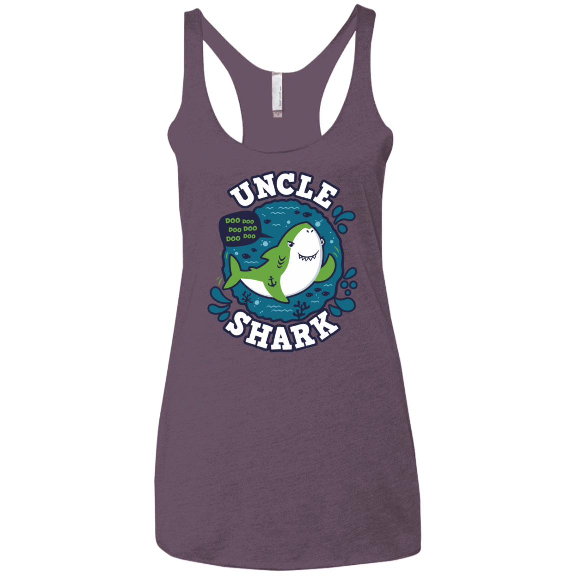 T-Shirts Vintage Purple / X-Small Shark Family trazo - Uncle Women's Triblend Racerback Tank