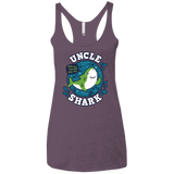 T-Shirts Vintage Purple / X-Small Shark Family trazo - Uncle Women's Triblend Racerback Tank