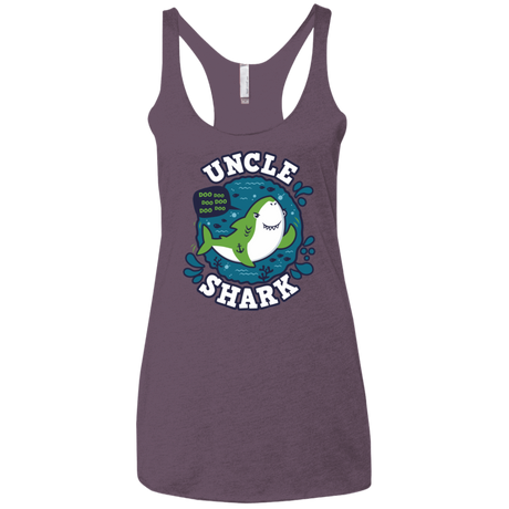T-Shirts Vintage Purple / X-Small Shark Family trazo - Uncle Women's Triblend Racerback Tank