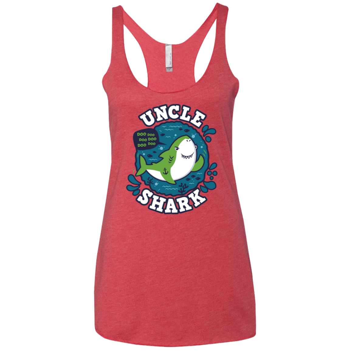 T-Shirts Vintage Red / X-Small Shark Family trazo - Uncle Women's Triblend Racerback Tank