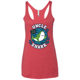 T-Shirts Vintage Red / X-Small Shark Family trazo - Uncle Women's Triblend Racerback Tank