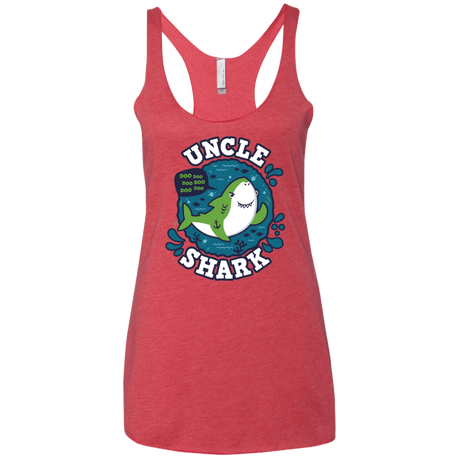 T-Shirts Vintage Red / X-Small Shark Family trazo - Uncle Women's Triblend Racerback Tank