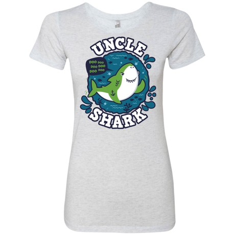T-Shirts Heather White / S Shark Family trazo - Uncle Women's Triblend T-Shirt