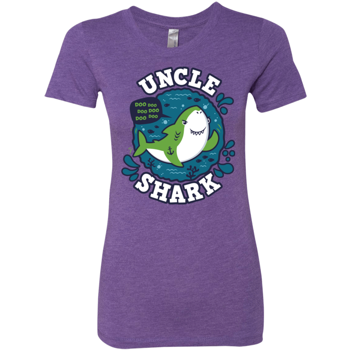 T-Shirts Purple Rush / S Shark Family trazo - Uncle Women's Triblend T-Shirt