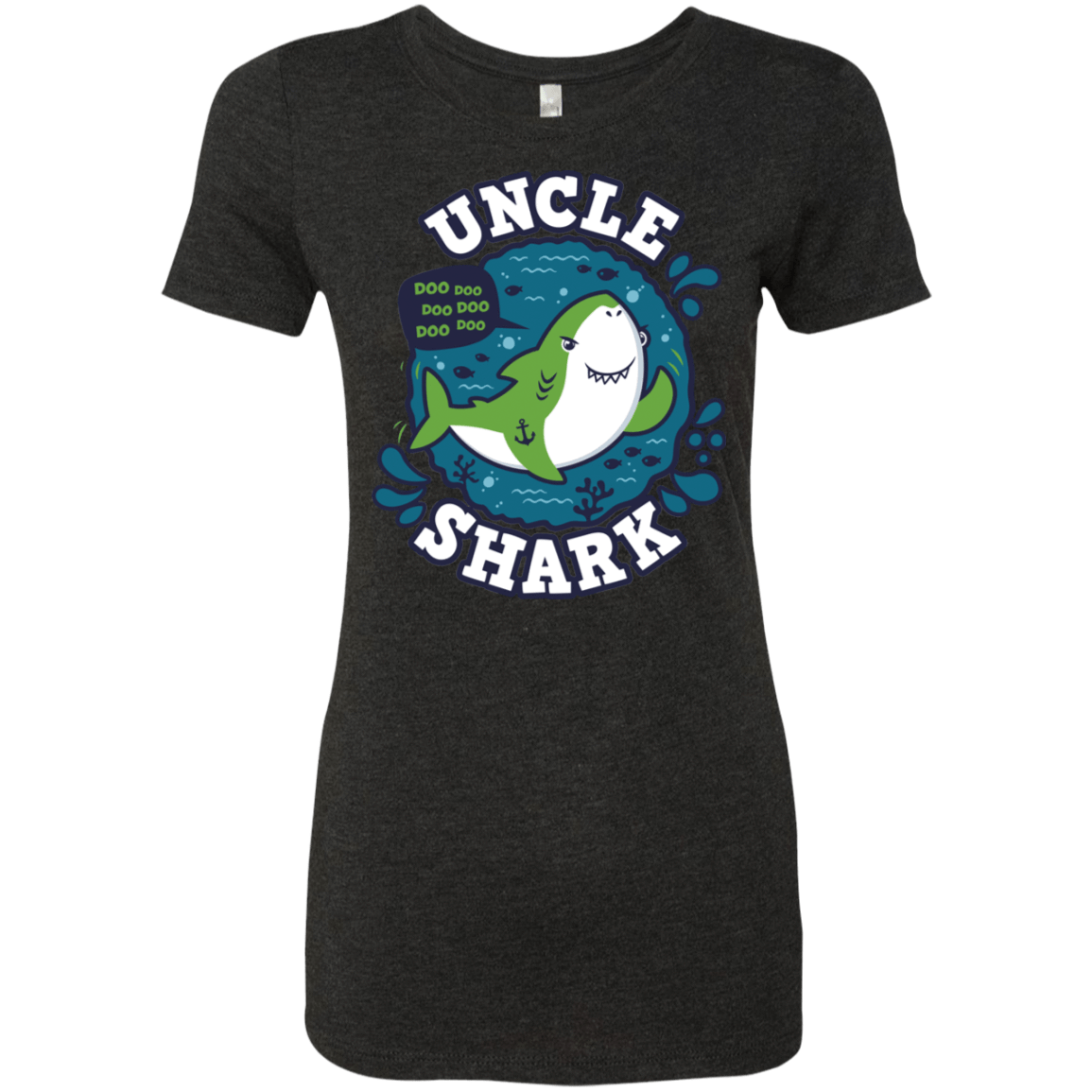 T-Shirts Vintage Black / S Shark Family trazo - Uncle Women's Triblend T-Shirt