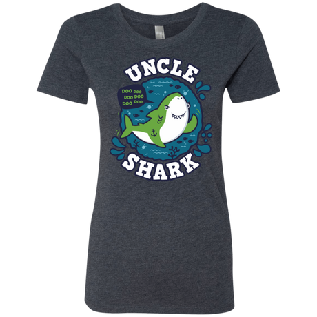 T-Shirts Vintage Navy / S Shark Family trazo - Uncle Women's Triblend T-Shirt
