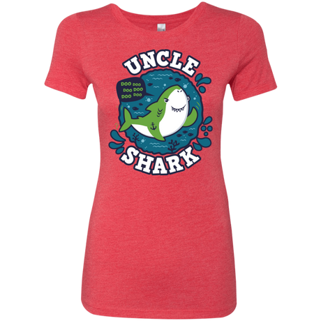T-Shirts Vintage Red / S Shark Family trazo - Uncle Women's Triblend T-Shirt