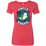 T-Shirts Vintage Red / S Shark Family trazo - Uncle Women's Triblend T-Shirt