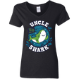 T-Shirts Black / S Shark Family trazo - Uncle Women's V-Neck T-Shirt