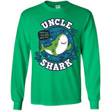 T-Shirts Irish Green / YS Shark Family trazo - Uncle Youth Long Sleeve T-Shirt