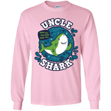 T-Shirts Light Pink / YS Shark Family trazo - Uncle Youth Long Sleeve T-Shirt