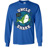 T-Shirts Royal / YS Shark Family trazo - Uncle Youth Long Sleeve T-Shirt