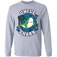 T-Shirts Sport Grey / YS Shark Family trazo - Uncle Youth Long Sleeve T-Shirt