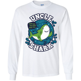 T-Shirts White / YS Shark Family trazo - Uncle Youth Long Sleeve T-Shirt