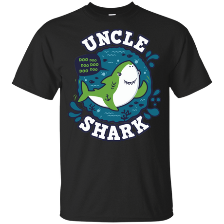 T-Shirts Black / YXS Shark Family trazo - Uncle Youth T-Shirt