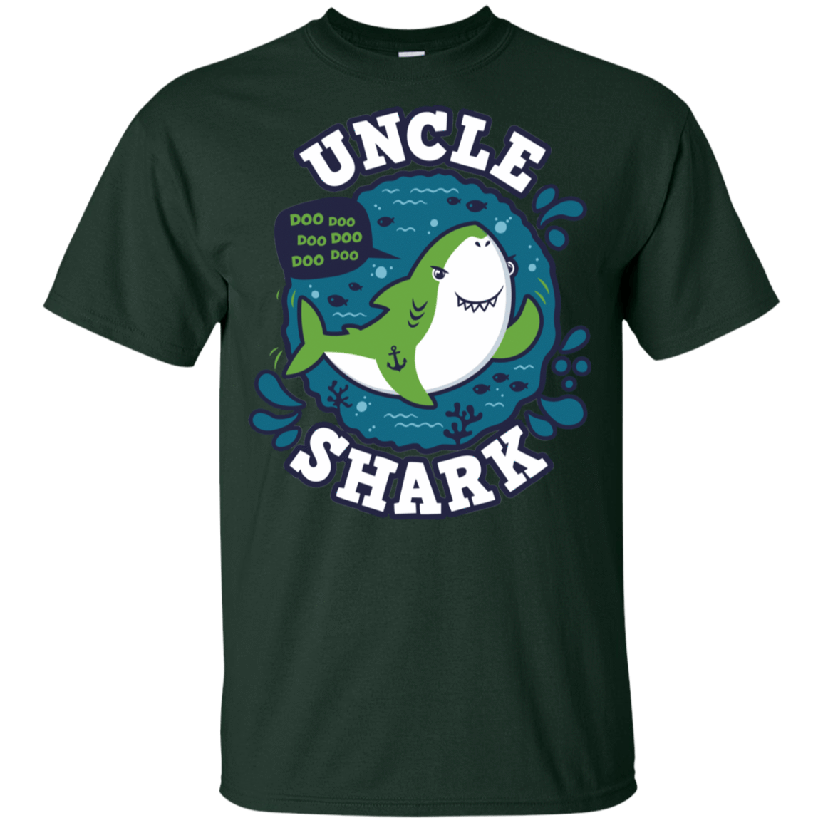 T-Shirts Forest / YXS Shark Family trazo - Uncle Youth T-Shirt