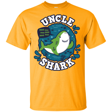 T-Shirts Gold / YXS Shark Family trazo - Uncle Youth T-Shirt
