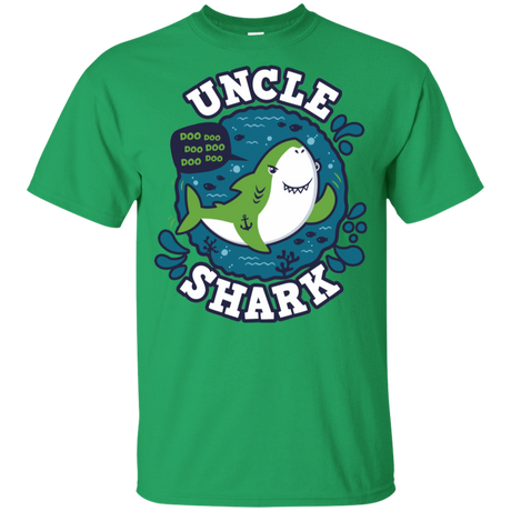 T-Shirts Irish Green / YXS Shark Family trazo - Uncle Youth T-Shirt
