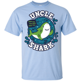 T-Shirts Light Blue / YXS Shark Family trazo - Uncle Youth T-Shirt