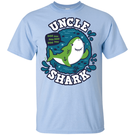 T-Shirts Light Blue / YXS Shark Family trazo - Uncle Youth T-Shirt