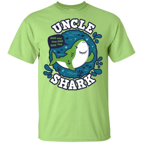 T-Shirts Mint Green / YXS Shark Family trazo - Uncle Youth T-Shirt