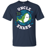 T-Shirts Navy / YXS Shark Family trazo - Uncle Youth T-Shirt
