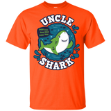 T-Shirts Orange / YXS Shark Family trazo - Uncle Youth T-Shirt