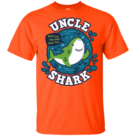T-Shirts Orange / YXS Shark Family trazo - Uncle Youth T-Shirt
