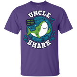 T-Shirts Purple / YXS Shark Family trazo - Uncle Youth T-Shirt