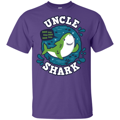 T-Shirts Purple / YXS Shark Family trazo - Uncle Youth T-Shirt