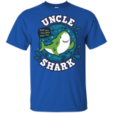T-Shirts Royal / YXS Shark Family trazo - Uncle Youth T-Shirt